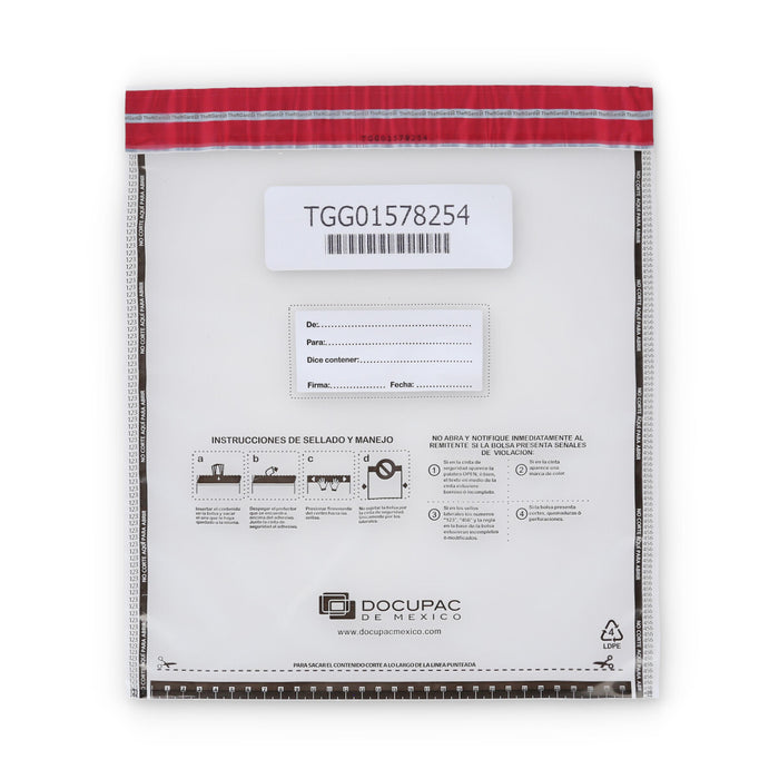 Bolsas de seguridad  13" X 15" D-510